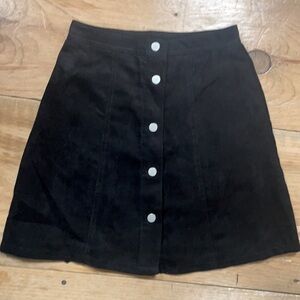 Black Skirt, Divided H&M , Women's 0, NWT, snap